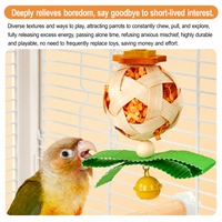 Yee Papegaai Kauwspeelgoed Klimladder Snavelslijper Vogelkooi Ornament voor Conure Lovebird Valkparkiet Parkiet Natuurlijk hout Veilig Plezier