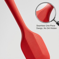 Ensemble d'ustensiles de cuisine en silicone personnalisés avec logo, 5 pièces, rouge, rose, noir, vert, bleu, avec fouet, spatule, pinceau à huile pour la cuisine à domicile