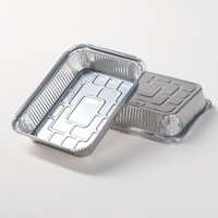 Barquette de cuisson rectangulaire jetable en aluminium de qualité supérieure, plateau de traiteur, fournitures de restaurant, couvercles, doublure à pain en pulpe