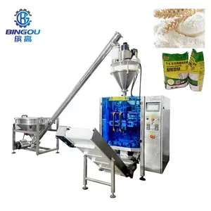 Mesin kemasan vff bubuk Cina paling populer mesin pengepakan tepung kecil Otomatis 1kg paket untuk bubuk