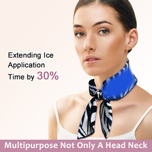 Zebra <b>Print</b> Gel Neck Wrap Hot Cold Therapy Stretchable Pain Relief Multi-Way Wear Custom Logo - Product Image 6