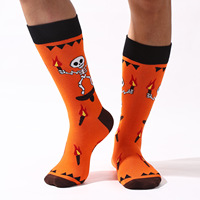 Chaussettes fantaisie en coton Whale 2025 – Motifs Crâne, Citrouille, Lanterne – Idéales pour Noël et Halloween – Pour Hommes, Femmes et Unisexe