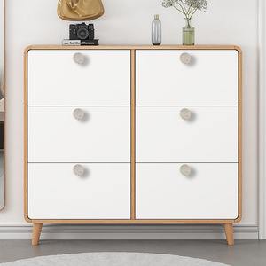 Poignée de porte de placard cylindrique moderne et minimaliste, bouton en alliage d'aluminium de style nordique de luxe léger avec marbre artificiel - Product Image 4