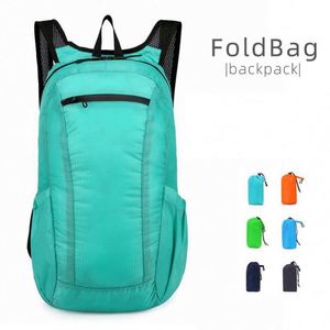 Ultra-light Portable Waterproof Zipper Closure Polyester Outdoor Sport <b>Backpack</b> with Foldable Design - Product Image 5