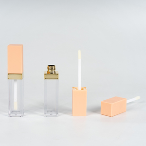 Mỹ Phẩm Bán Buôn Tùy Chỉnh 6Ml 7Ml Hình Vuông Mờ Nóng Màu Hồng Vàng Hồng Son Bóng Ống Son Bóng - Product Image 1