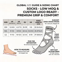 Chaussettes de yoga à cinq doigts avec logo personnalisé, antidérapantes, pour Pilates, avec picots, pour femmes, pour la danse classique, l'exercice et le studio, en gros