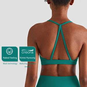 WX1411 <span class=keywords><strong>Nuls</strong></span> Femmes Sexy Haut de yoga à fines bretelles, vêtements de sport personnalisés, soutien-gorge de sport sans dos, crop top - Product Image 6