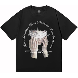 Camiseta de hombre de cuello redondo y manga corta, corte regular, 100% algodón, con estampado divertido de dibujos animados - Product Image 3