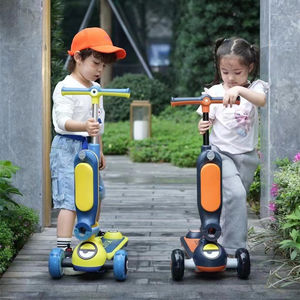 Nouvelle arrivée, trottinette pour enfants <span class=keywords><strong>Rocket</strong></span>, poignée à barre de poussée, 3 grandes roues, siège pliable, vente en gros, jouet pas cher, adultes, enfants, roue en PU - Product Image 6