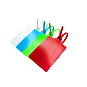 Plastic Seal Strip Tags Blank Luggage Tag with Cable Tie Custom Printed <b>Label</b> Tag - Product Image 6