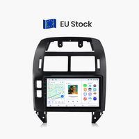 Radio Mobil Android Junsun 9 inci untuk Polo Mk4 IV 2001-2009 AUTO AC 2 Din, Stereo Mobil Android, Pemutar Video, GPS, Navi