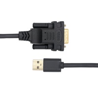 Kabel konsol Chip FTDI FT232RL sangat kompatibel PVC dilapisi USB ke RS232 DB9 Serial konverter untuk printer pemindai komputer