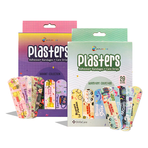 Vendajes Adhesivos de Grado Médico con Dibujos Animados para Niños, Certificados de Seguridad, Impermeables, Transpirables, Coloridos y Lindos, para Primeros Auxilios - Product Image 1
