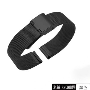 Adatto <span class=keywords><strong>orologio</strong></span> in acciaio inossidabile in metallo con bracciale milano ultra-sottile da uomo e da <span class=keywords><strong>donna</strong></span> con doppia fibbia in acciaio traspirante - Product Image 6