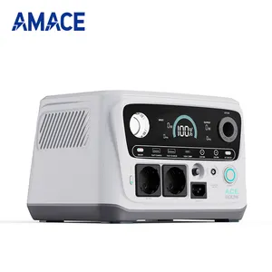 AMACE 409wh 600W lifepo4 battery 600w outdoor camping portable power station kit