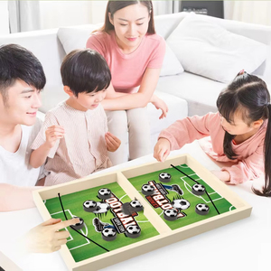 Mancınık satranç ahşap masaüstü Mini futbol basketbol hokey masa oyunu <span class=keywords><strong>2</strong></span> oyuncu savaş oyunu aile interaktif ahşap satranç - Product Image 4