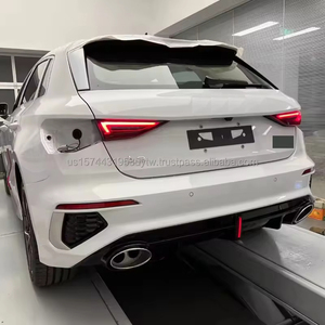 กันชนหลังคุณภาพสูง PNB ABS สำหรับรถยนต์ใหม่ สไตล์ S-Line RS3 พร้อมดิฟฟิวเซอร์ สำหรับ A3 S3 8Y 2021-2024 แฮทช์แบค ติดตั้งง่าย - Product Image 5