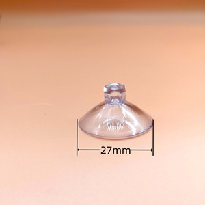 Durable 25-80mm PVC Transparent Perforated Cross-Hole Suction Cup <b>Furniture</b> Accessories Unique Transparent Perforated Design - Product Image 2