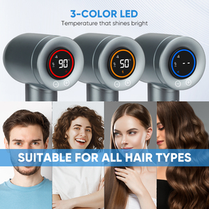 Sèche-cheveux ionique à marque privée, moteur sans balais 110000 tr/min, séche-cheveux haute vitesse avec écran LED, sèche-cheveux pour hôtel - Product Image 2
