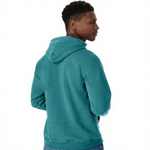 Sudadera con Capucha de Corte Regular para Hombre, Transpirable, con Cierre de Cremallera, Cuello en V, Teñido Liso, Personalizada, 100% Algodón, Forro Polar, Impermeable - Product Image 1