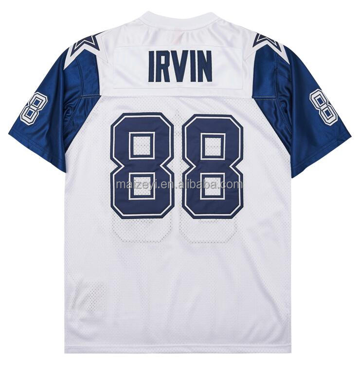 #88 Michael Irvin Blanc
