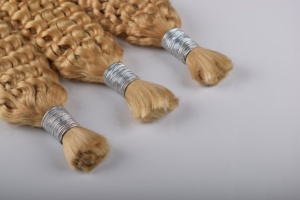 Perruques et tissages en cheveux humains vierges brésiliens Mavis, bouclés profonds, double trame machine, style Body-Wave, trame nouée à la main, compatibles teinture/permanentation - Product Image 3