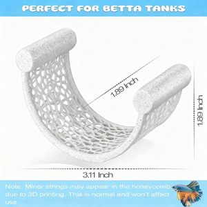 Plataforma Flotante Zenidoo de Plástico Impresa en 3D para Peces Betta, Hamaca de Descanso, Arte Moderno para Adorno de Acuario - Product Image 6