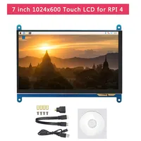 Raspberry Pi 4 Modelo B 2 4 8 GB RAM + Pantalla Táctil de 7 Pulgadas + Soporte + Tarjeta SD de 64 32 GB + Ventilador + Fuente de Alimentación + Cable para RPi 4 B