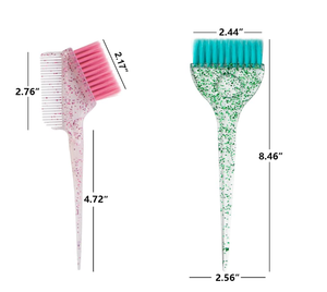 Outils de salon de coiffure Offre Spéciale Kit d'outils de teinture de cheveux scintillants Ensemble de brosses et peignes de teinture pour les cheveux - Product Image 3