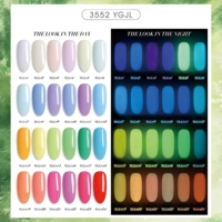 24 Couleurs de Gel Luminescent Fluorescent UV LED Effet Néon, Couleurs Vives, Soak Off, Fournitures DIY Marque Privée