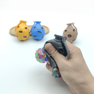 Hot Sale Novelty TPR Hand Grenade Grape Knead Water <b>Bead</b> Soft Slow Rebound Stretch Squeeze Stress Relief Squishy Toys for Kids - Product Image 2