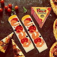 Chaussettes mignonnes Pizza Crew au design unique Chaussettes fantaisie Chaussettes mode pour femme Unisexe