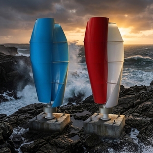 Éolienne Tulip 220V 10Kw avec pales en aluminium, faible niveau sonore (<30dB), sortie AC 10kw, modèle Tulip 1Kw 10kw - Product Image 1