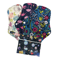 Protège-slip féminin de haute qualité, serviette douce lavable, serviette menstruelle imperméable réutilisable, serviettes hygiéniques en bambou