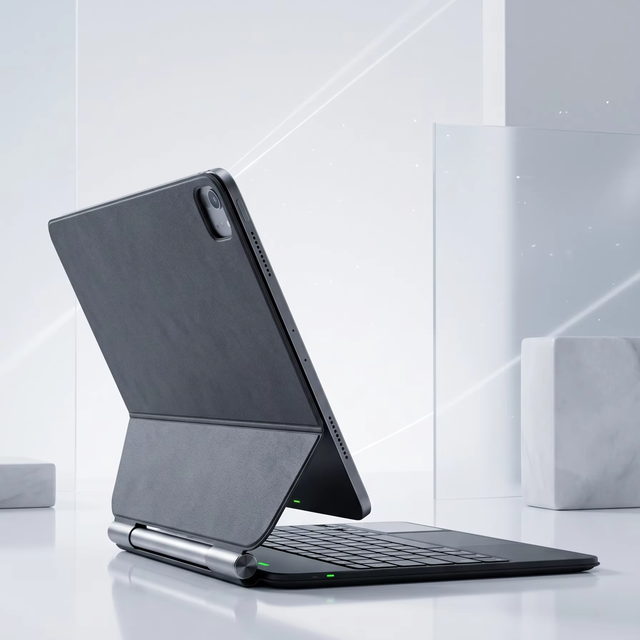 Wholesale New OEM LED Backlit BT Wireless Scissor Ultra Thin Touchpad Case for iPad Pro/Air Series Magnetic Tablet Space
