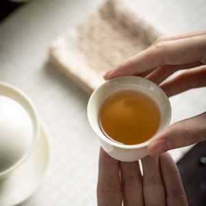 Celadon Glaze Thin Wall <b>Teacup</b> Porcelain Single Cup Chinese Style Kung Fu Tea Set Master Cup Afternoon Tea Use - Product Image 2