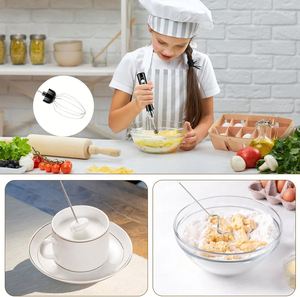 Professional Electric Milk Frother 3 Speed Levels <b>USB</b> Rechargeable Handheld Foam Maker Automatic <b>Heating</b> Stirring Household - Product Image 4