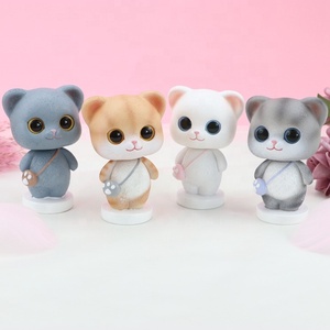 2024 Offre Spéciale bon prix figurines pour tableau de bord de voiture résine chat bobblehead accessoires décoration - Product Image 1