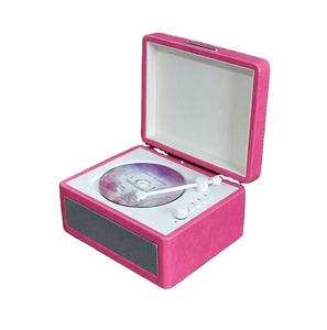 Lecteur <span class=keywords><strong>CD</strong></span> de style rétro en gros, lecture multi-formats, haut-parleur Bluetooth pour salon, durable, taille compacte, cadeau - Product Image 1