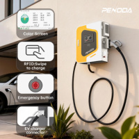 Estación de Carga para Vehículos Eléctricos Penoda Nueva de 20Kw 30Kw 40Kw, Wallbox DC para Hogar, GBT CCS2 OCPP1.6, Inicio con Tarjeta RFID y Aplicación, Cable de 5m