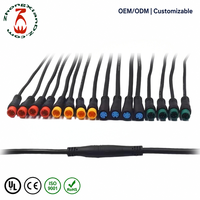 Connecteur étanche M6 M7 M8 2 3 4 5 6 broches mâle femelle en cuivre IP65 personnalisé pour vélo électrique, éclairage LED, accélérateur, moteur, câble en laiton