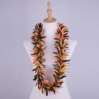 Kylin Brand 110 CM Künstliche Samt-Spinnenlilie Hawaii-Lei Damenkette Dekorative Kränze Girlanden 5 Farben Hawaiianisch