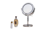 Écran tactile maquillage LED miroir Rotation à 360 degrés cosmétique pliant poche Portable avec 30 LED lumière miroir de maquillage