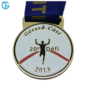 Barato deportes Metal dirigiendo medalla con cinta cordón - Product Image 1
