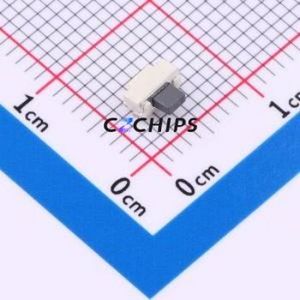HX TS24CA-H3.8 160gf Tactile Switch SMD-4P,4.6x1.8mm Switch Single Pole Single Throw Square Button 1.6N Horizontal Mount - Product Image 1