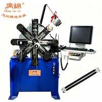 Machine de formage de ressorts automatique électrique 11 axes 0,2-2 mm pour hamac bébé, avec contrôleur PLC et roulement de moteur