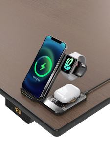 <span class=keywords><strong>Cargador</strong></span> inalámbrico de 15W 3 en 1, estación de carga plegable rápida para <span class=keywords><strong>iPhone</strong></span> 13 12 11 Pro <span class=keywords><strong>XS</strong></span> XR X SE 8 8 Plus, reloj AirPods - Product Image 5
