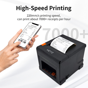 Anpassbarer Tragbarer 80mm <span class=keywords><strong>USB</strong></span>/Kassen-Mini-Drucker Android POS-System Schwarz-Weiß Thermopapier 203dpi Vorrätig - Product Image 6