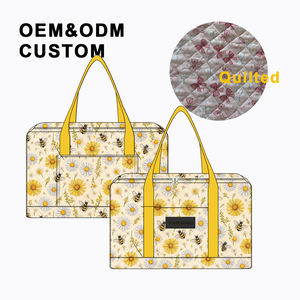 Nuevo bolso <span class=keywords><strong>de</strong></span> lona acolchado personalizado al por mayor, superventas, bolso <span class=keywords><strong>de</strong></span> equipaje <span class=keywords><strong>de</strong></span> <span class=keywords><strong>fin</strong></span> <span class=keywords><strong>de</strong></span> <span class=keywords><strong>semana</strong></span> para mujer con logotipo <span class=keywords><strong>de</strong></span> goma (MOQ bajo 50) - Product Image 3