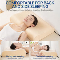 Bantal Ergonomis Busa Memori untuk Kenyamanan Tidur Nyenyak, Bersertifikasi CertiPUR-US OEKO-TEX, Grosir Hotel